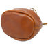Leather Mini Bucket Satchel Bag Chianti  brown 5
